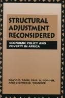 Tapa de Structural adjustment reconsidered
