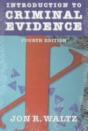 Tapa de Introduction to criminal evidence