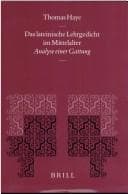 Tapa de Lateinische Lehrgedicht im Mittelalter