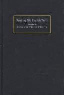 Tapa de Reading Old English Texts