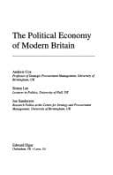 Tapa de The political economy of modern Britain