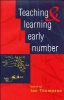 Tapa de Teaching and learning early number