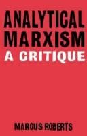 Tapa de Analytical Marxism