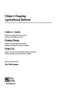 Tapa de China's ongoing agricultural reform