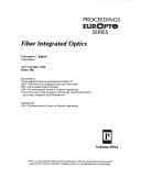 Tapa de Fiber integrated optics