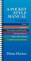 Tapa de A pocket style manual