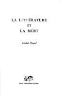 Tapa de La littérature et la mort