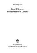Tapa de Franz Fühmann