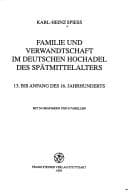 Tapa de Familie und Verwandtschaft im deutschen Hochadel des Spätmittelalters