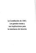 Tapa de La Constitución de 1991
