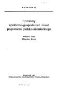 Tapa de Problemy społeczno-gospodarcze miast pogranicza polsko-niemieckiego