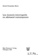 Tapa de Les énoncés interrogatifs en allemand contemporain