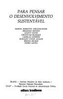 Tapa de Para pensar o desenvolvimento sustentável