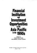 Tapa de Financial institution and investment opportunities in the Asia Pacific in the 1990s