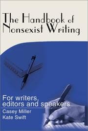Tapa de The handbook of nonsexist writing
