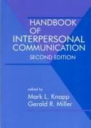 Tapa de Handbook of interpersonal communication