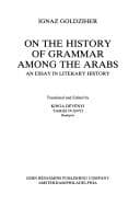 Tapa de On the history of grammar among the Arabs