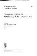 Tapa de Current issues in mathematical linguistics