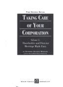Tapa de Taking Care of Your Corporation
