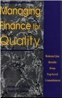 Tapa de Managing finance for quality