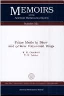 Tapa de Prime ideals in skew and q-skew polynomial rings
