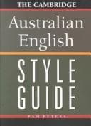 Tapa de The Cambridge Australian English style guide