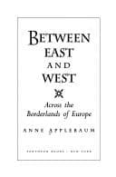 Tapa de Between East and West