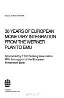 Tapa de Thirty years of European monetary integration