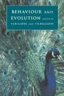 Tapa de Behaviour and evolution
