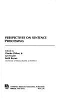 Tapa de Perspectives on sentence processing