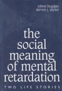 Tapa de The social meaning of mental retardation