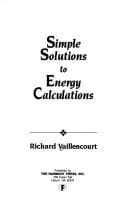 Tapa de Simple solutions to energy calculations