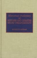 Tapa de Historical dictionary of refugee and disaster relief organizations