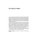 Tapa de The sociology of religion