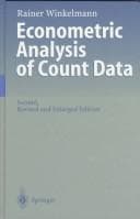 Tapa de Count data models