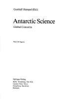 Tapa de Antarctic science--global concerns