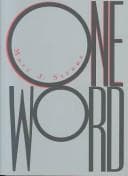 Tapa de One Word