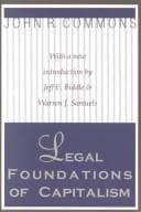 Tapa de Legal foundations of capitalism