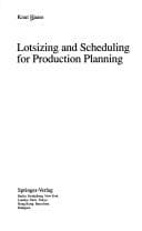 Tapa de Lotsizing and scheduling for production planning
