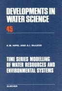 Tapa de Time series modelling of water resources and environmental systems