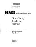 Tapa de Liberalizing trade in services
