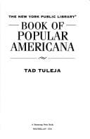 Tapa de The New York Public Library book of popular Americana