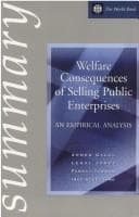 Tapa de Welfare consequences of selling public enterprises