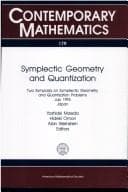 Tapa de Symplectic geometry and quantization