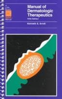 Tapa de Manual of dermatologic therapeutics