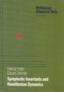 Tapa de Symplectic invariants and Hamiltonian dynamics