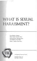 Tapa de What is sexual harassment?