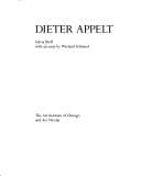 Tapa de Dieter Appelt