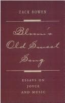 Tapa de Bloom's old sweet song
