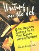 Tapa de Writing on the job